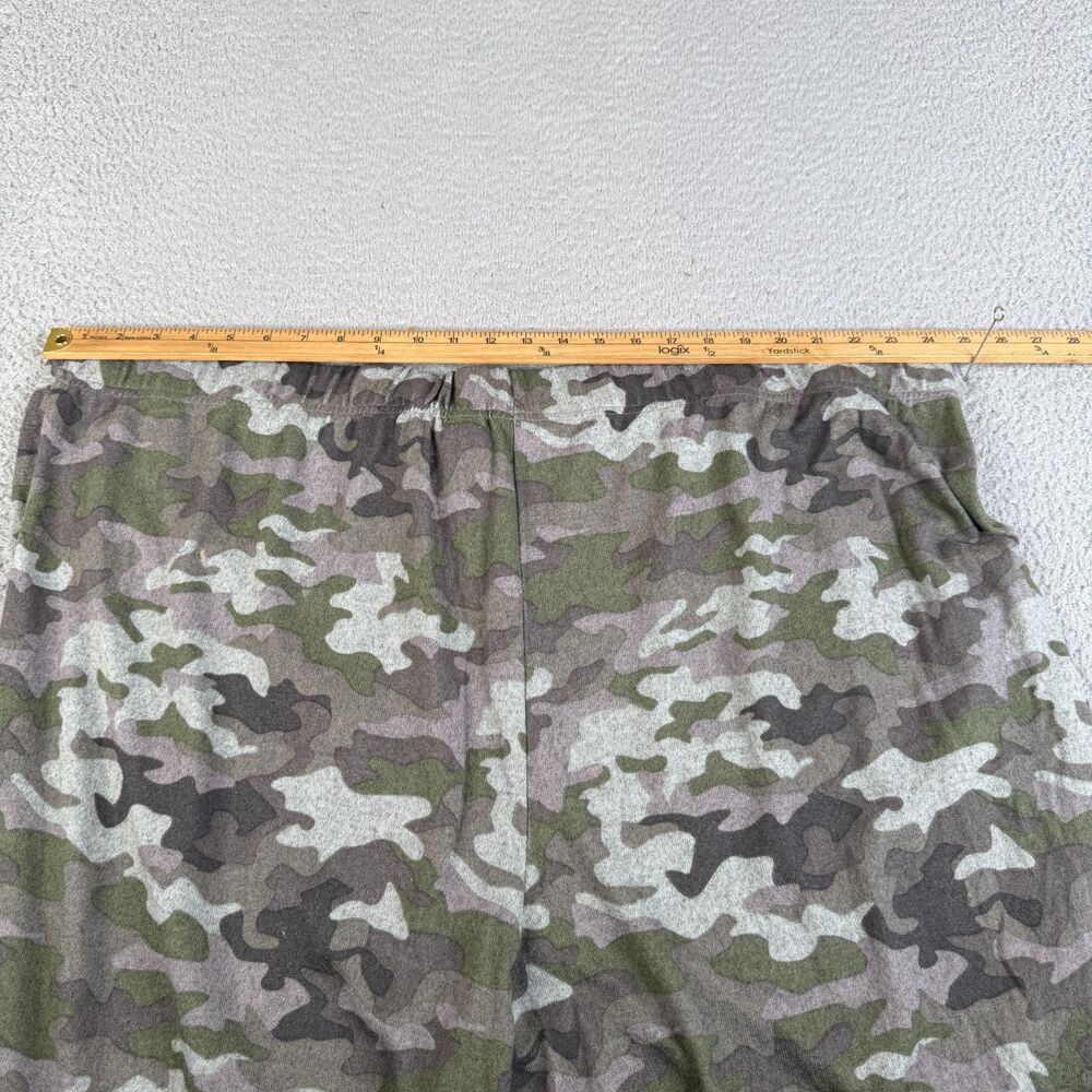 TIME AND TRU Camo Sweatpants Women 4X Green Plus Size Knit Athleisure Drawstring - Picture 5 of 9